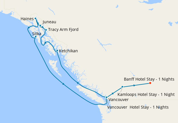 Alaska Glacier Experience from Vancouver  & Rocky Mountaineer Classic Tour