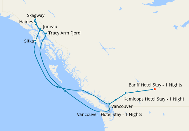 Alaska Glacier Experience from Vancouver  & Rocky Mountaineer Classic Tour