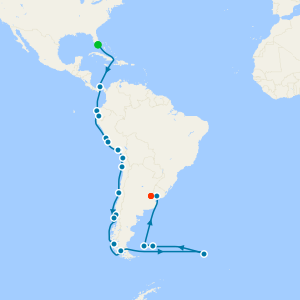 Epic South America & Antarctica from Miami