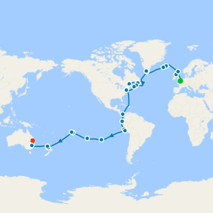 World Cruise Liner - Dover to Brisbane
