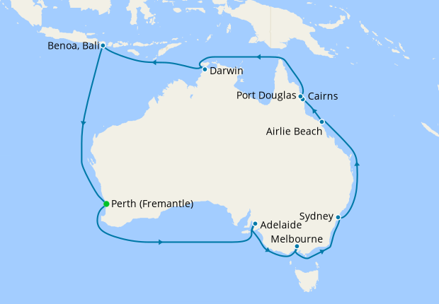 circumnavigation cruise around australia