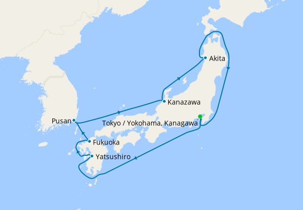 Japan Circumnavigation from Tokyo, Cunard, 18th April 2023 – Planet Cruise