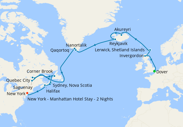 cruises to iceland greenland and canada