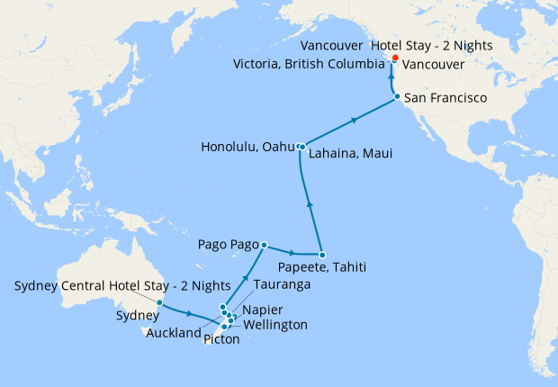 princess cruise hawaii itinerary
