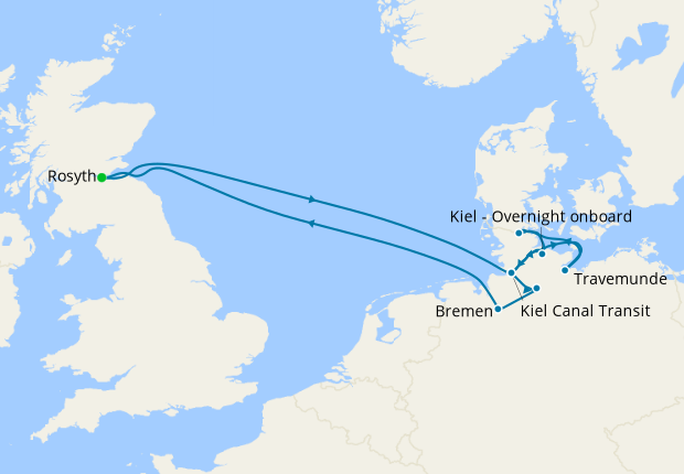 German Waterways with Kiel week from Rosyth