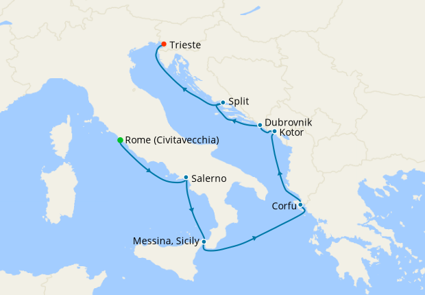 rome cruises april 2023