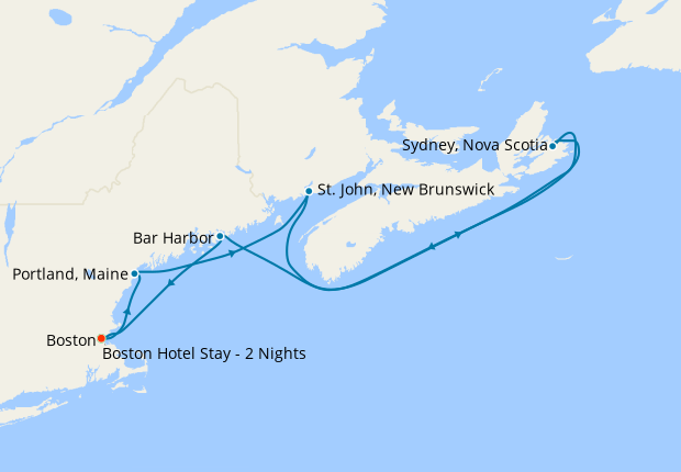 3 day cruises from boston to nova scotia