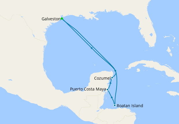 cruises to aruba from galveston