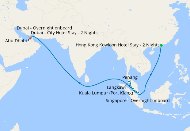 Asia, Sri Lanka & Dubai from Hong Kong with Stays