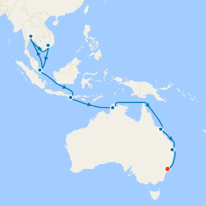 Singapore, Vietnam & Bali to Sydney with Stays