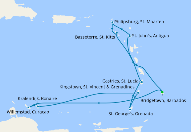 caribbean cruises from barbados 2023