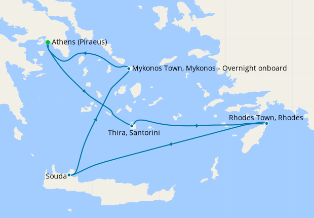 greek island cruises from athens 2022