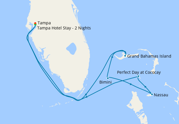 Bahamas & Perfect Day from Tampa with Stay