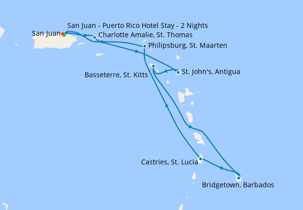 southern caribbean cruise 2022