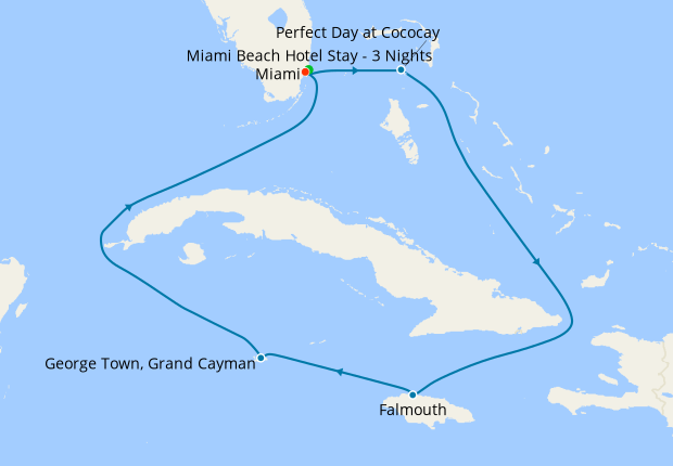 Western Caribbean & Perfect Day from Miami with Stay, Royal Caribbean