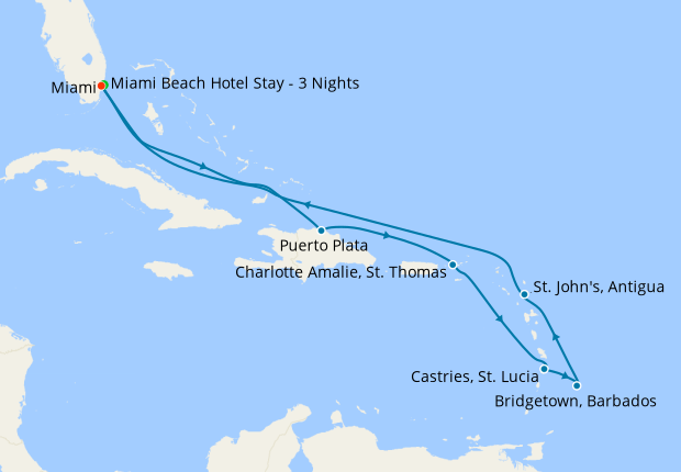 southern caribbean cruise 2022