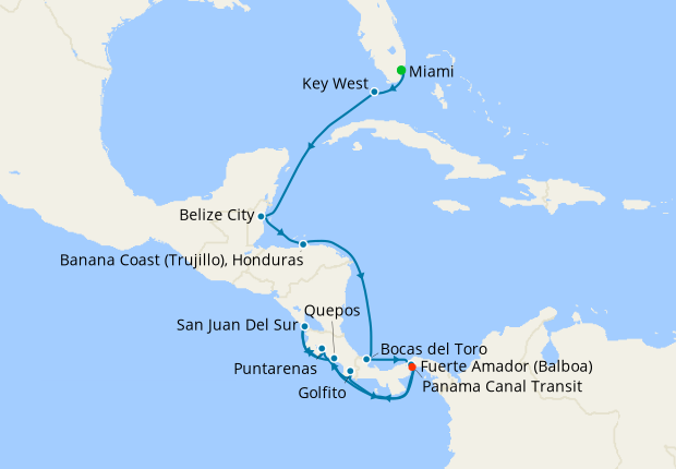 Panama Canal Quest from Miami