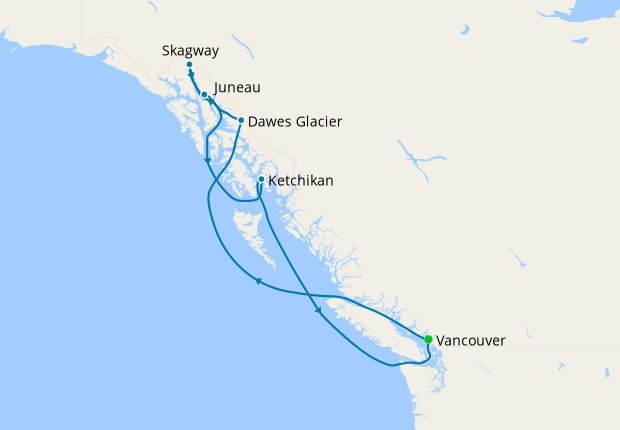 disney cruise itinerary alaska