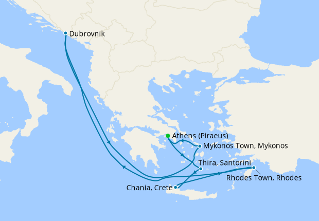 cruises israel to greece
