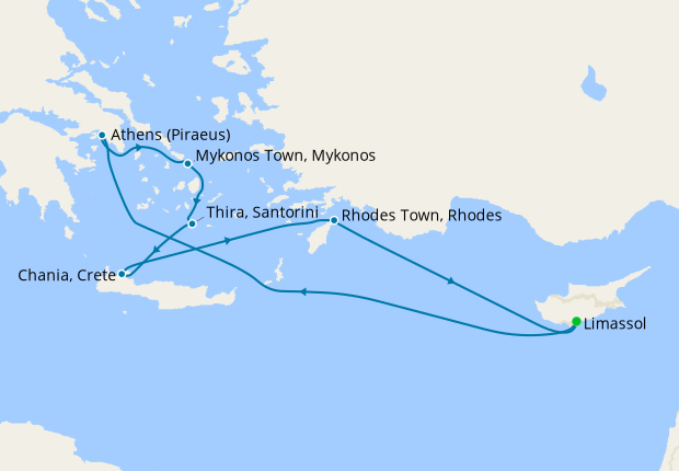 cruise from greece to cyprus