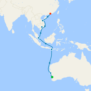 Western Australia to Asia