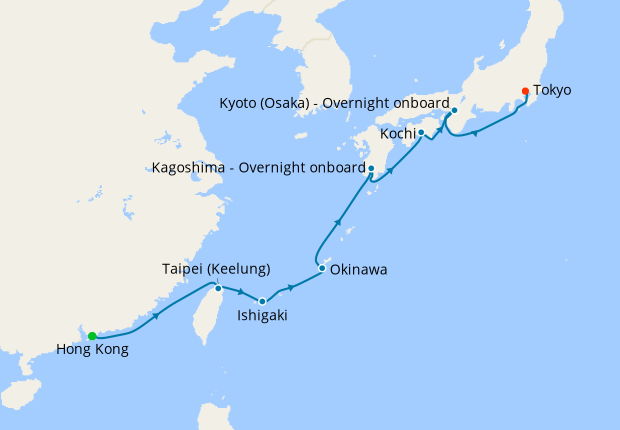 Hong Kong to Tokyo Voyage