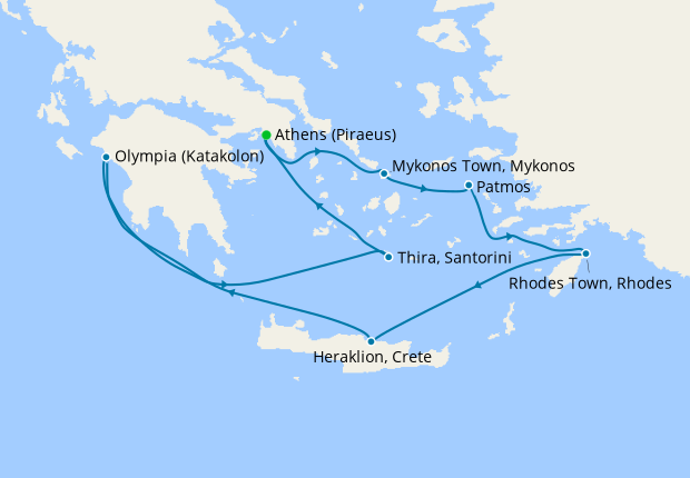 Greek Isles from Athens, Norwegian Cruise Line, 31st October 2021 ...