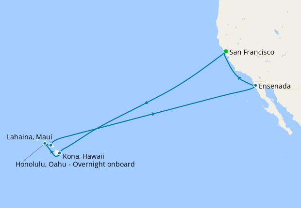 7 day cruise to hawaii from san francisco