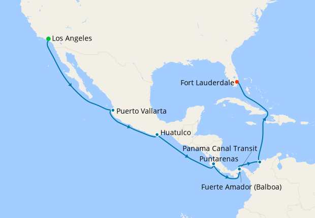 Panama Canal - Ocean to Ocean from Los Angeles