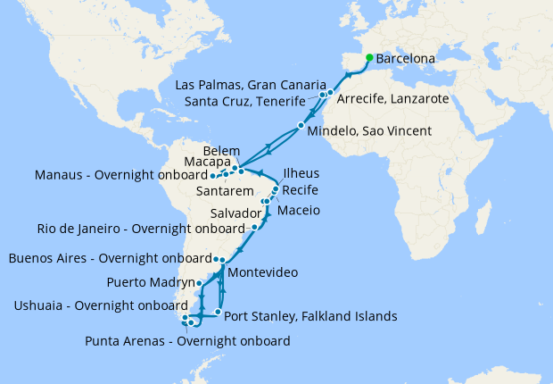 latin america cruise 2023