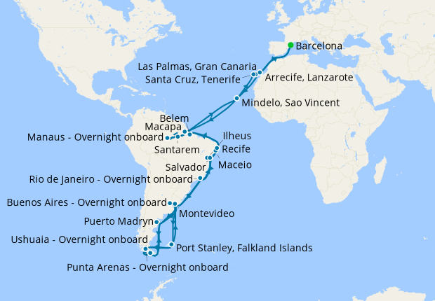 south america cruise