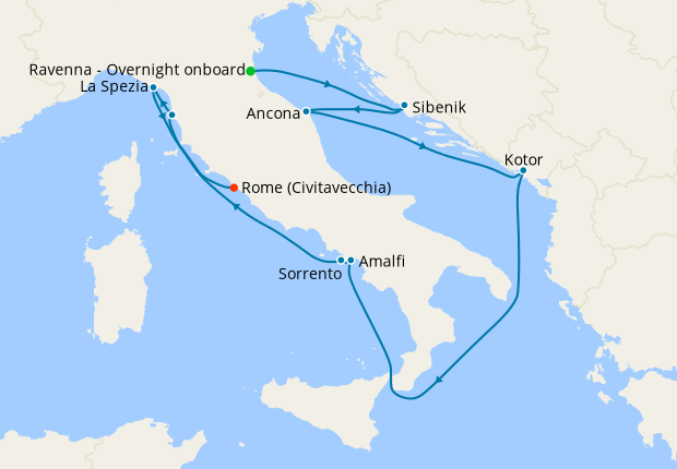 Italy Intensive Voyage from Ravenna
