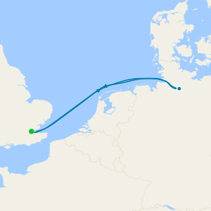 Maiden Voyage to Hamburg from Tilbury