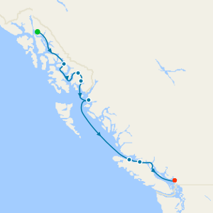 Alaska Inside Passage & Glacier Bay from Juneau