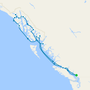 Inside Passage & Alaska Fjords - Vancouver Roundtrip