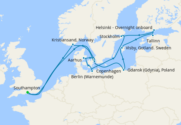 cruise from southampton to baltic