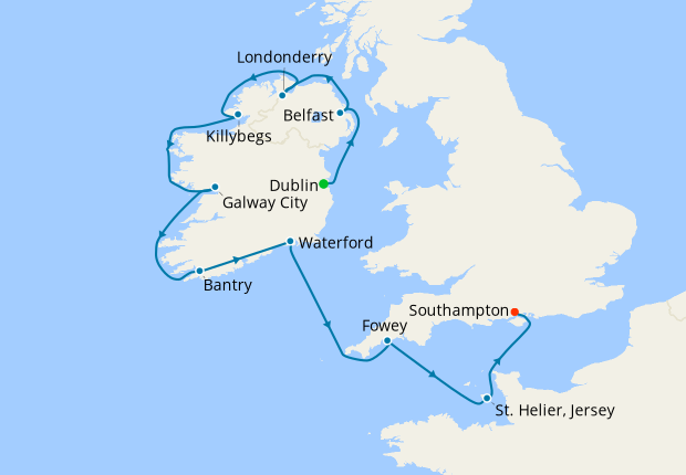 british isles cruise from southampton august 2023