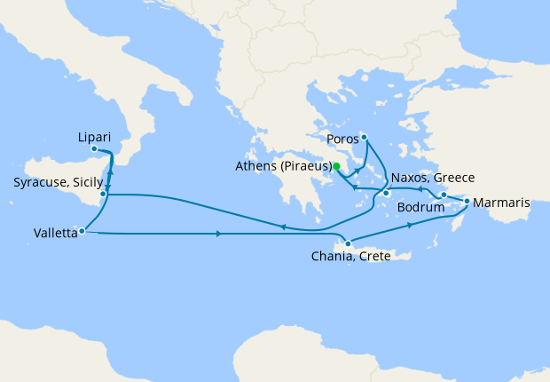 Jewels of the Ionian Sea - Athens Roundtrip