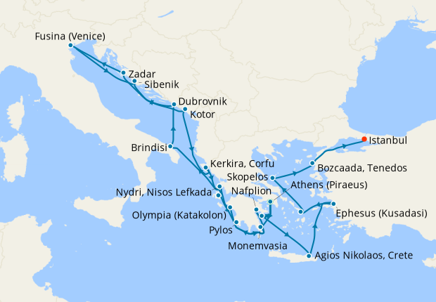 Treasures of the Adriatic & Aegean Allure from Athens