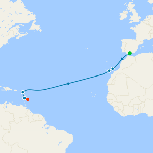 Atlantic Explorer from Malaga to Barbados
