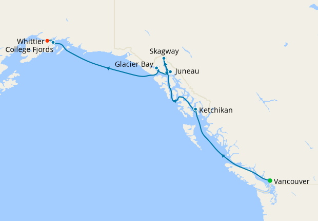 Voyage of the Glaciers with Glacier Bay from Vancouver