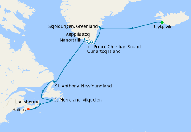 Transoceanic from Reykjavik to Halifax