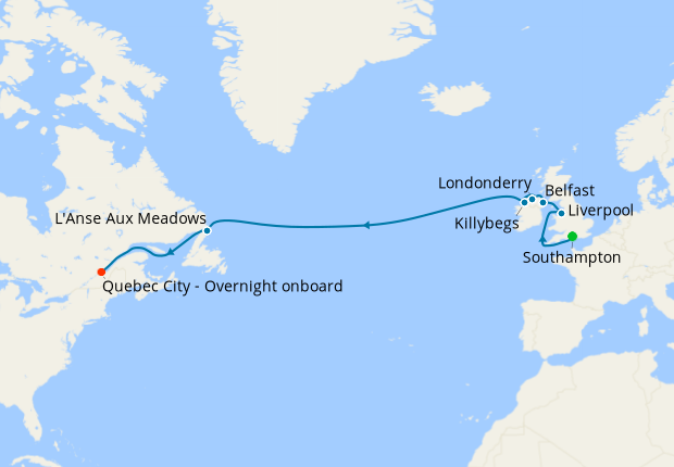 Transoceanic from Southampton to Quebec City