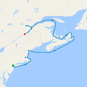 Canada & New Englad from Quebec City to New York