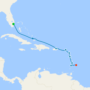 Caribbean & Central America from Fort Lauderdale to Bridgetown