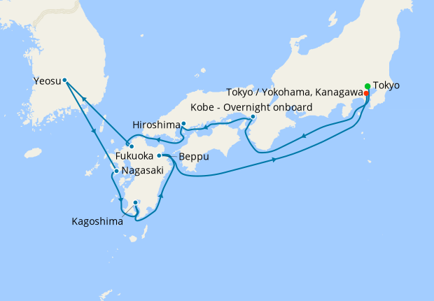 Asia from Tokyo to Yokohama (Tokyo)