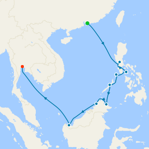 Asia from Hong Kong to Bangkok (Klong Toey)