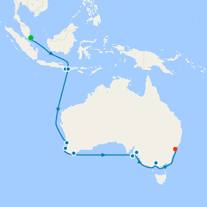 Australia & New Zealand from Singapore to Sydney
