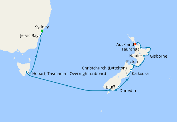 Australia & New Zealand from Sydney to Auckland