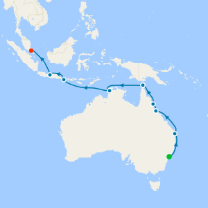 Australia & New Zealand from Sydney to Singapore